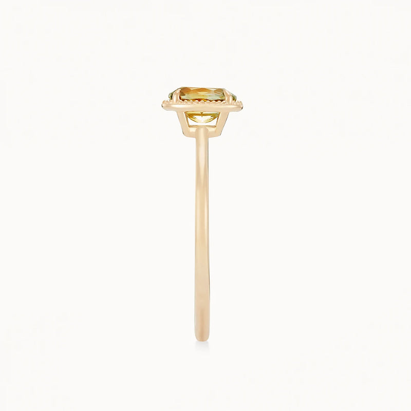 everlasting commitment one-of-a-kind - 14k yellow gold ring, green sapphire