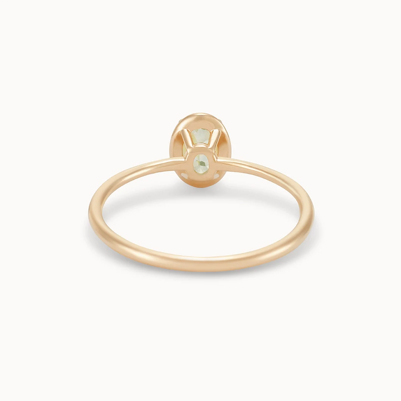 everlasting commitment one-of-a-kind - 14k yellow gold ring, green sapphire