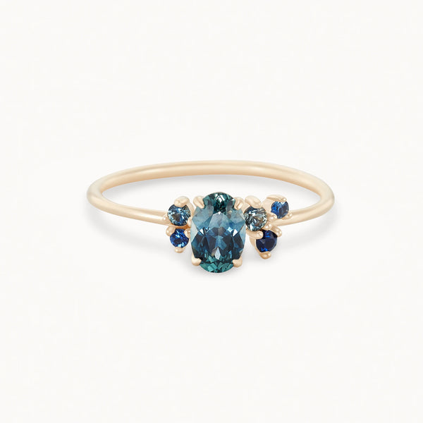 eloquent being one-of-a-kind - 14k yellow gold ring, pear green sapphire