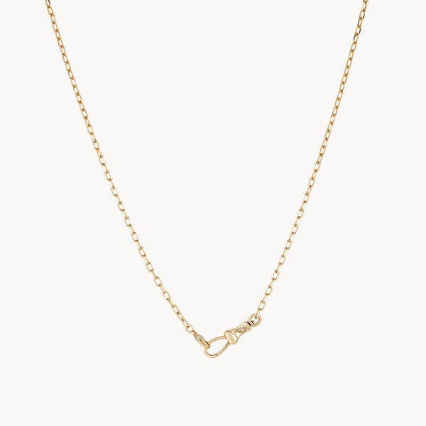 magic maker charm collector clasp necklace - 10k yellow gold, diamonds