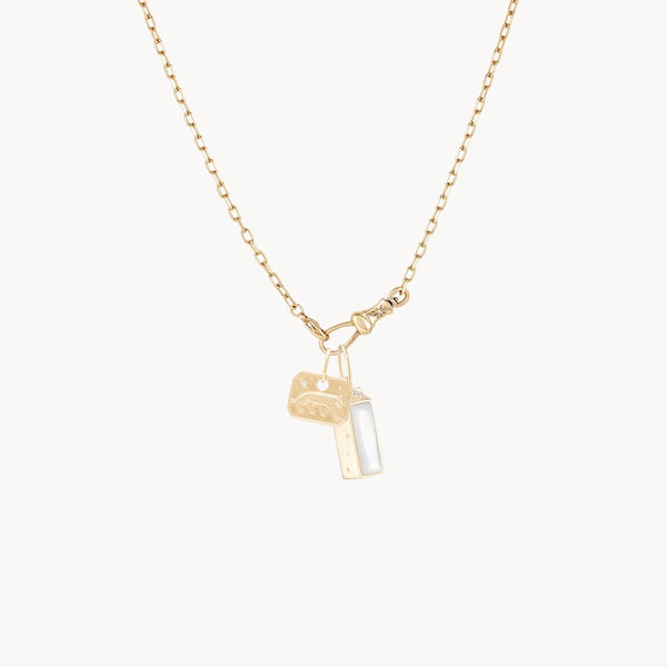 earthy mama necklace bundle - 10k yellow gold