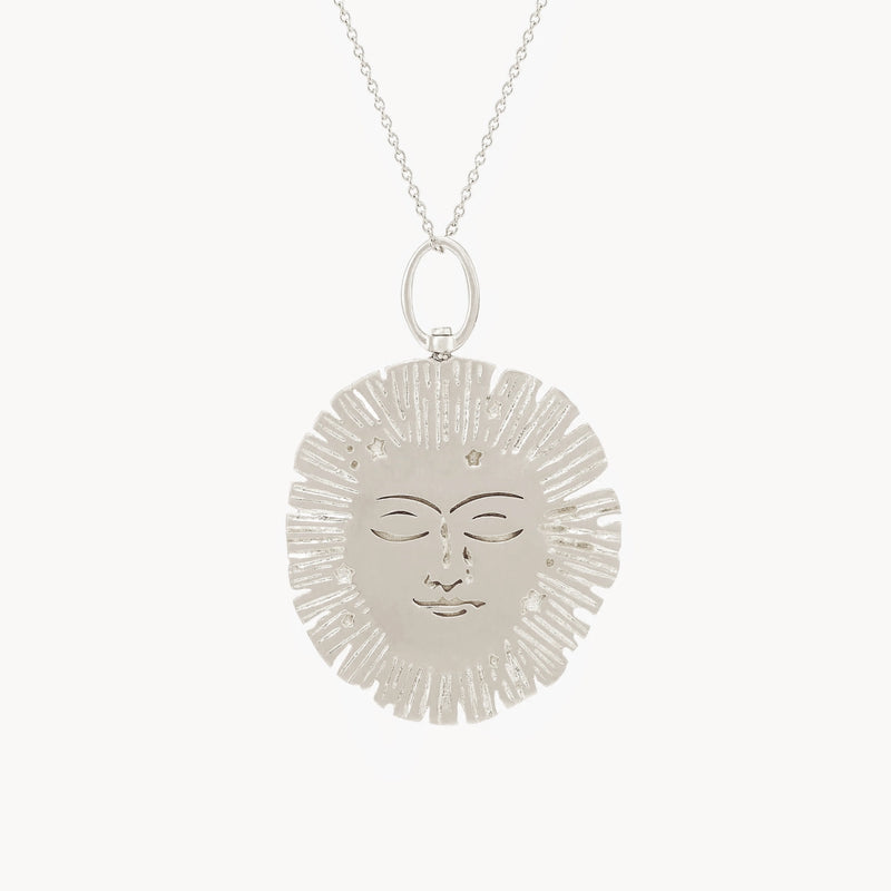 lioness light charm -  sterling silver