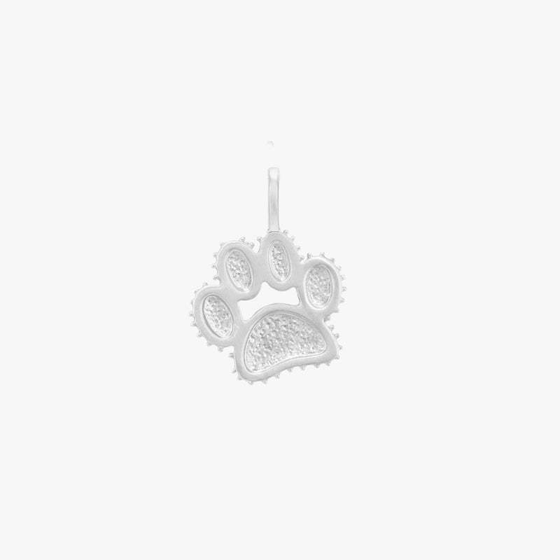paw charm - sterling silver, engravable