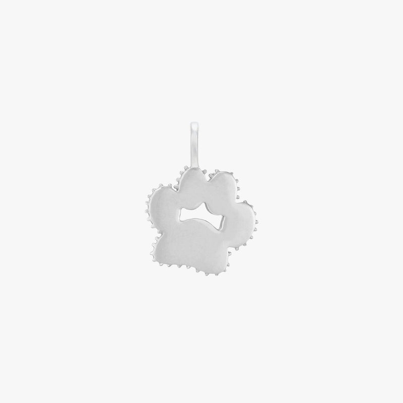 paw charm - sterling silver, engravable