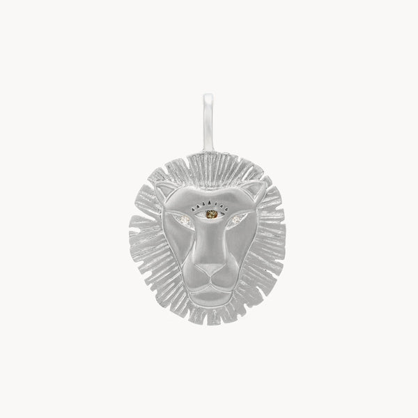 lioness light charm -  sterling silver