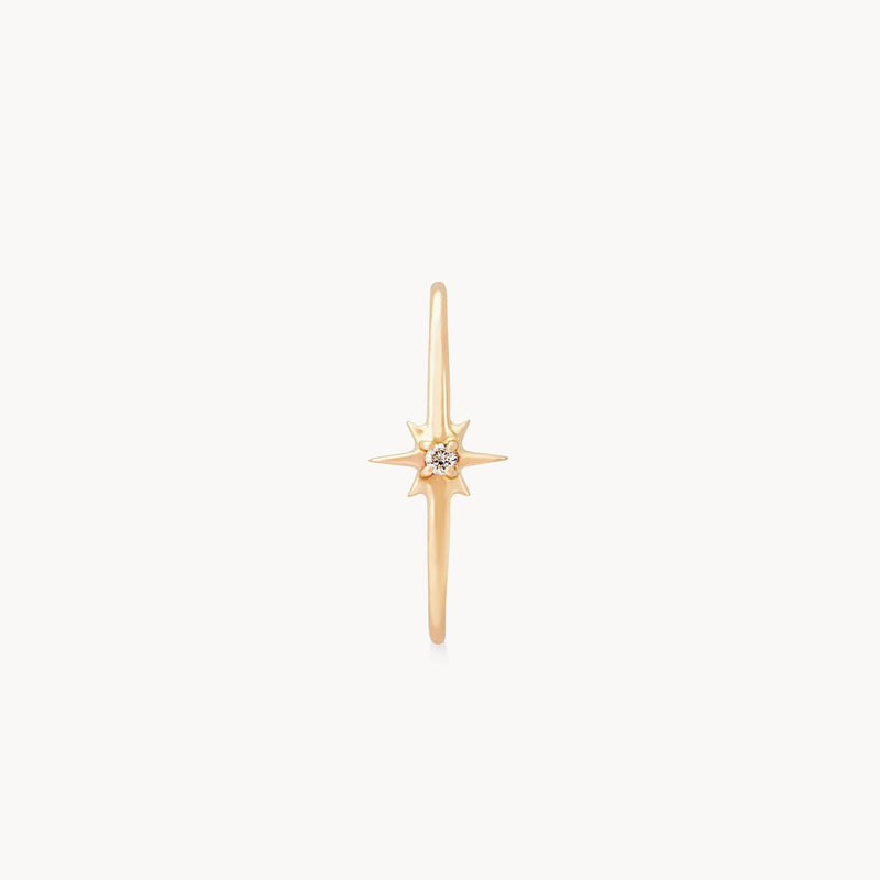 Infinity suspender earring - 14k yellow gold