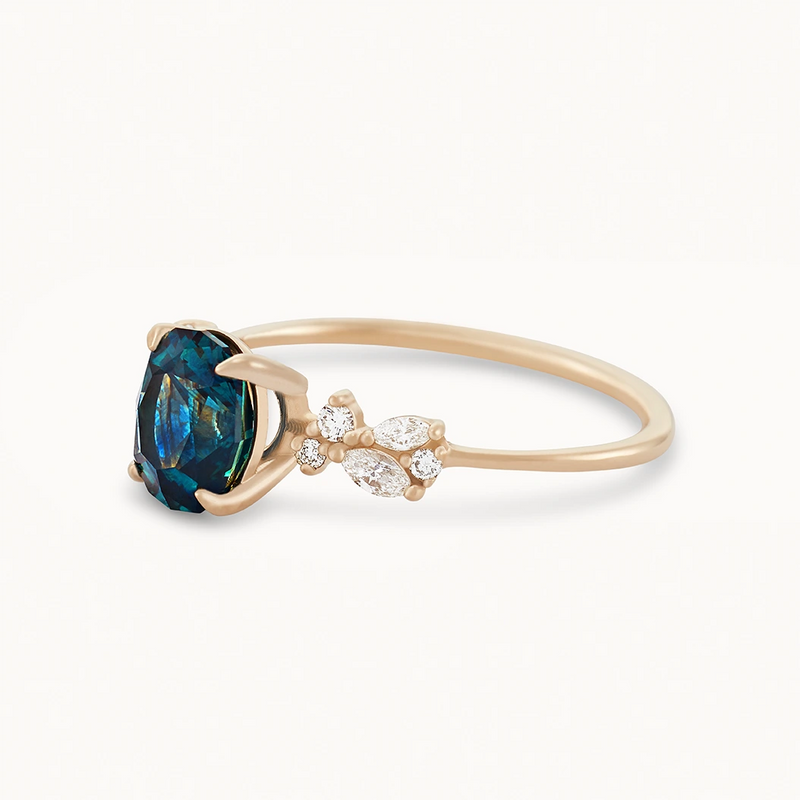 the voice of love one-of-a-kind - 14k yellow gold, blue sapphire