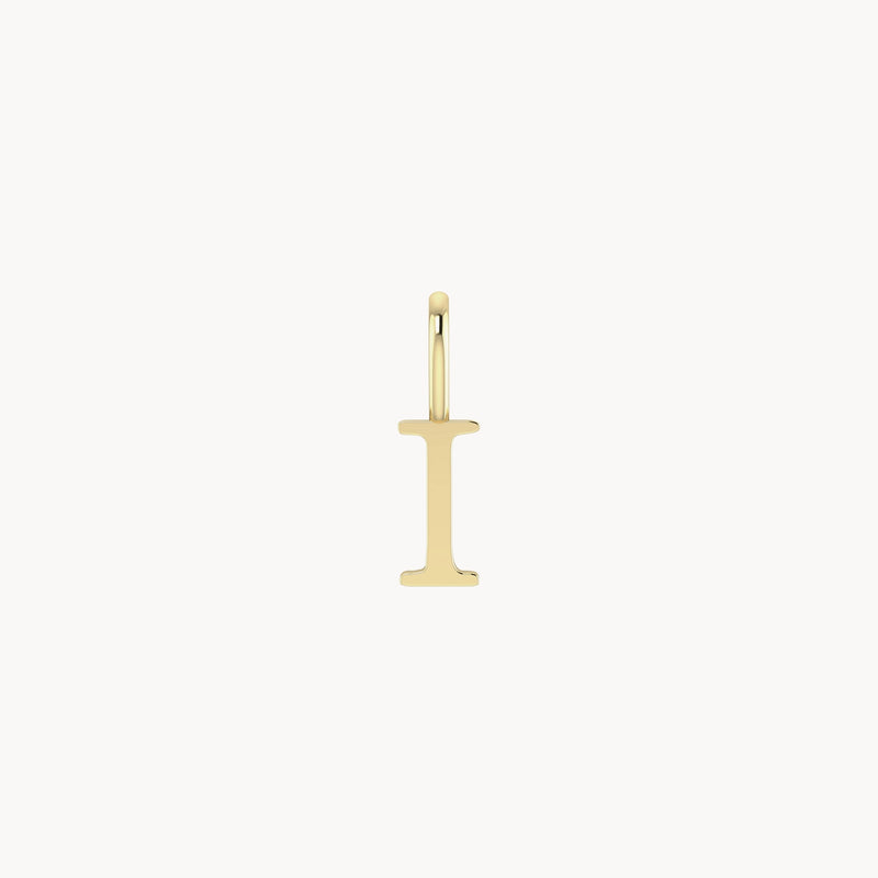letter charm - 10k yellow gold