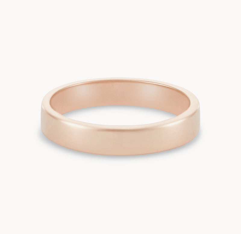 infinity love wedding band set of 2 polished - 14k rose gold