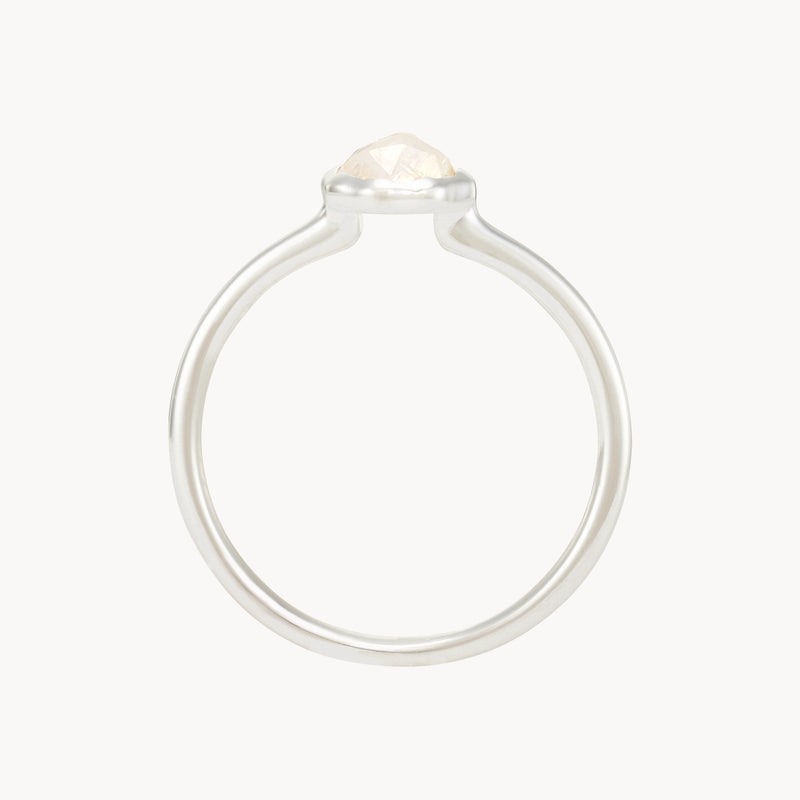 moonstone mini mood ring - sterling silver, moonstone gemstone