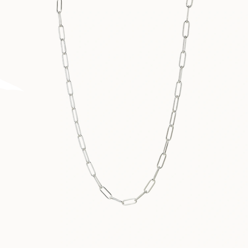 silver boldly necklace - sterling silver