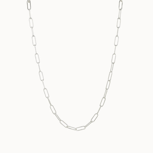 silver boldly necklace - sterling silver
