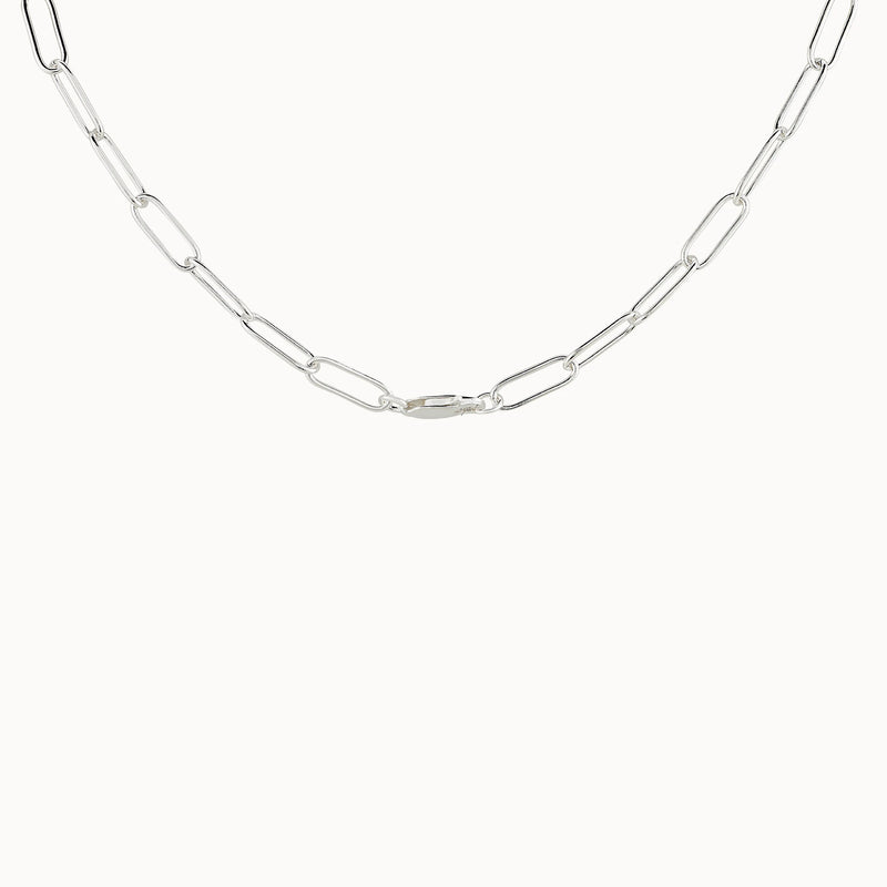 silver boldly necklace - sterling silver