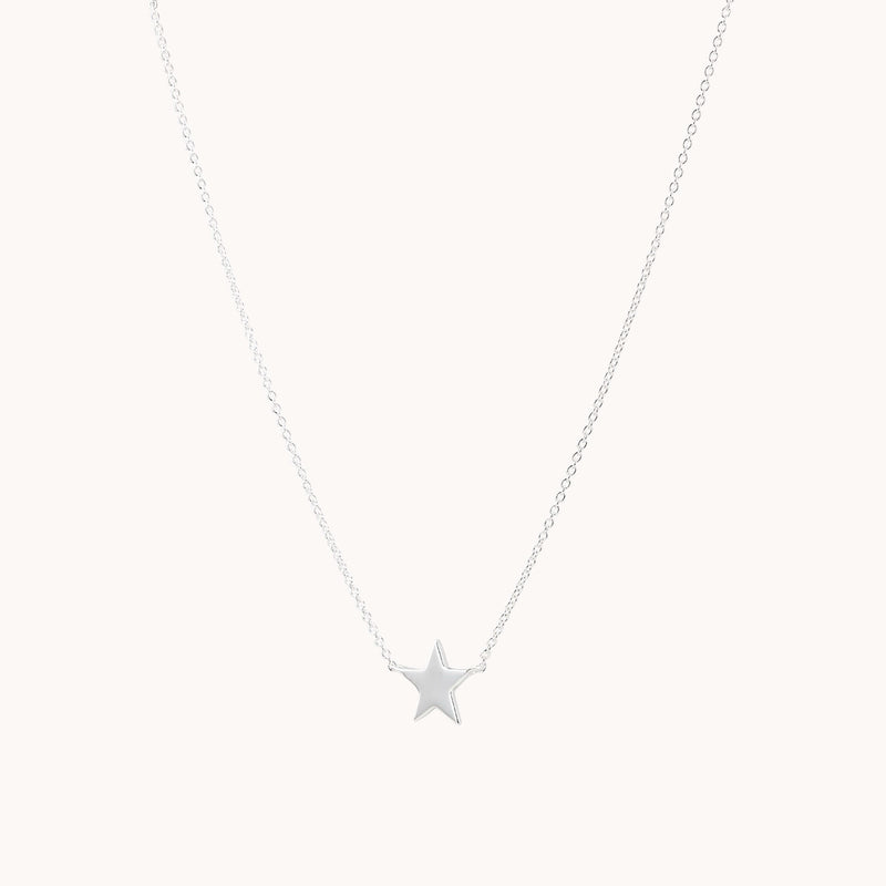 stella star necklace silver - sterling silver