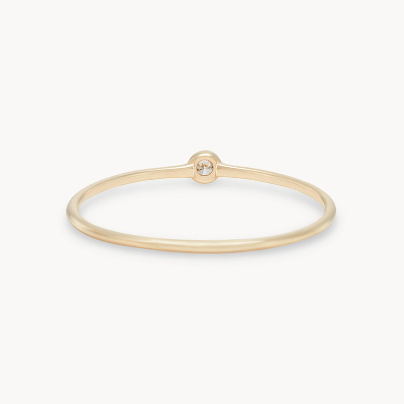 serendipity april birthstone stacking ring - 10k yellow gold, diamond gemstone