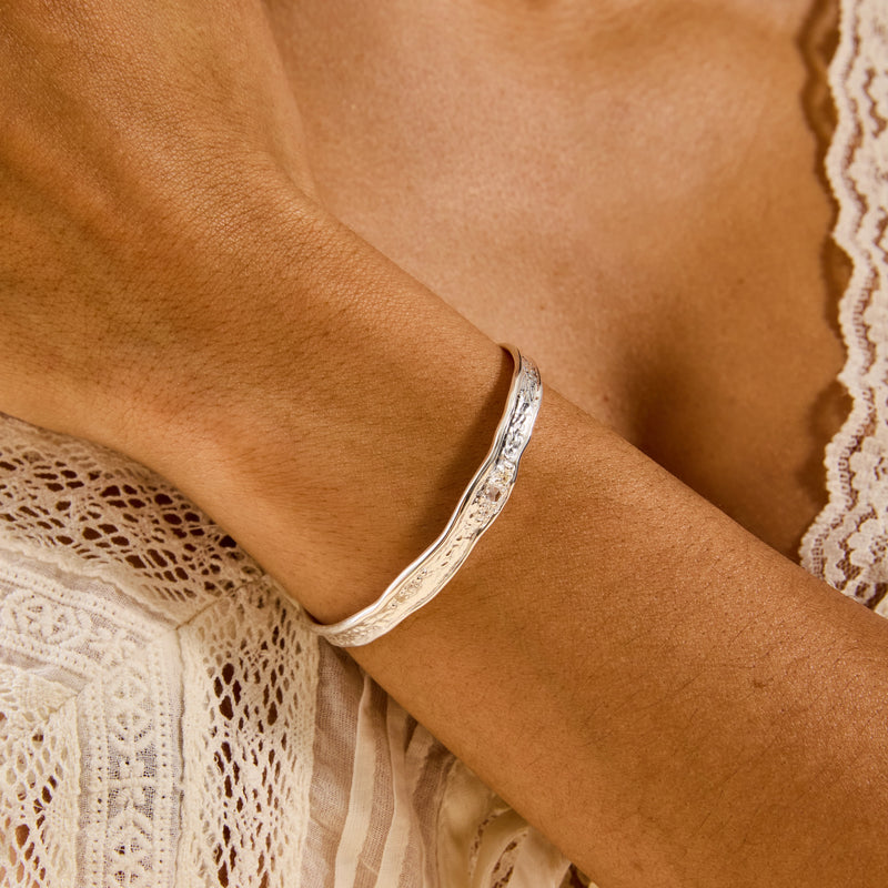 sweetness cuff - sterling silver, sapphires