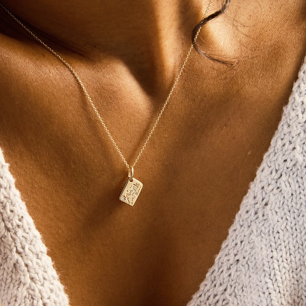vancouver charm & chain bundle - 10k yellow gold, brilliant diamond