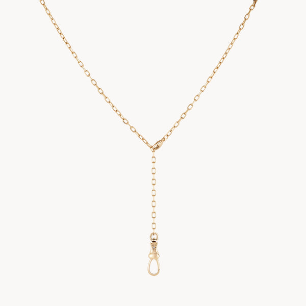 magic maker charm collector clasp necklace - 14k yellow gold, diamond