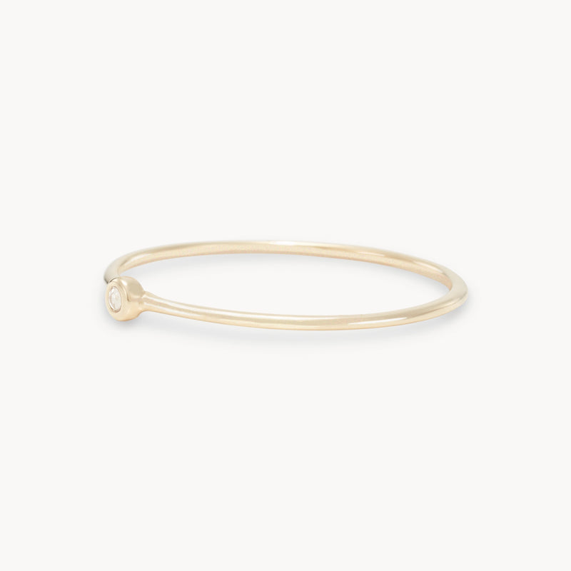 serendipity june birthstone stacking ring - 10k yellow gold,  moonstone gemstone