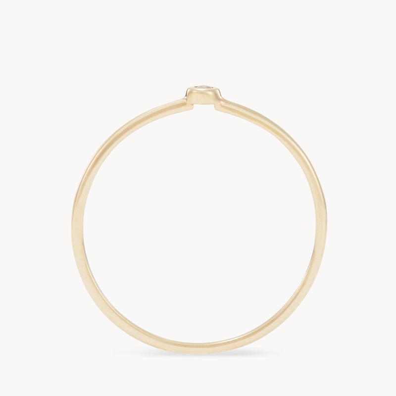 serendipity june birthstone stacking ring - 10k yellow gold,  moonstone gemstone