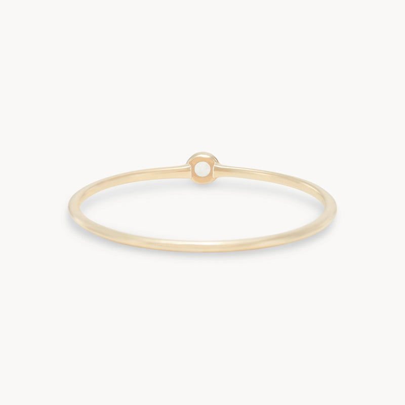 serendipity june birthstone stacking ring - 10k yellow gold,  moonstone gemstone