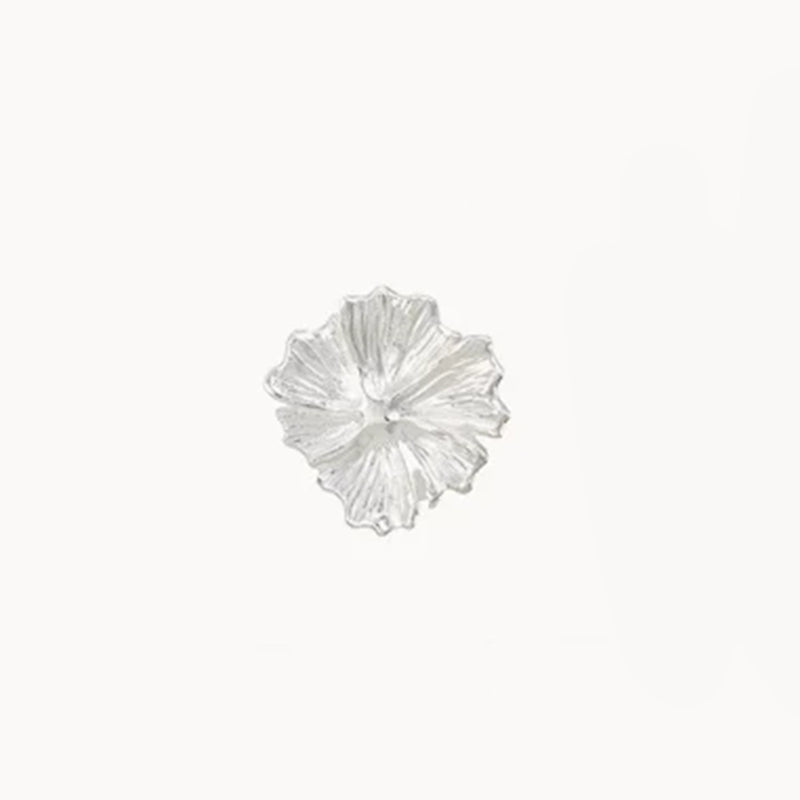 larger wildflower earrings - sterling silver