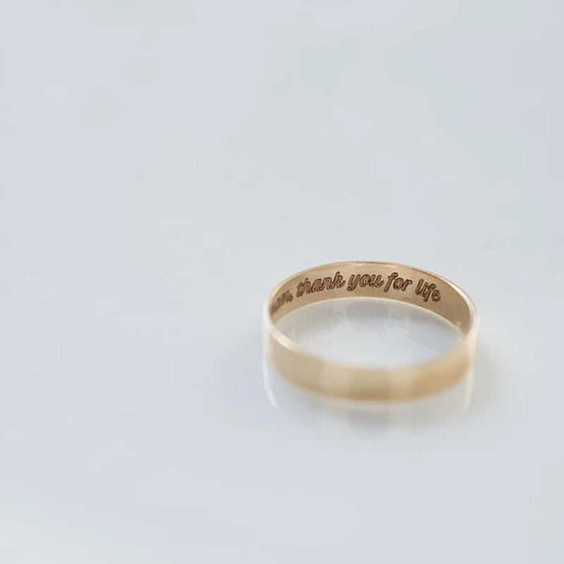 legacy ring rose gold (size 4) - 14k rose gold, engravable