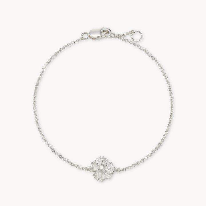 little wildflower bracelet - sterling silver