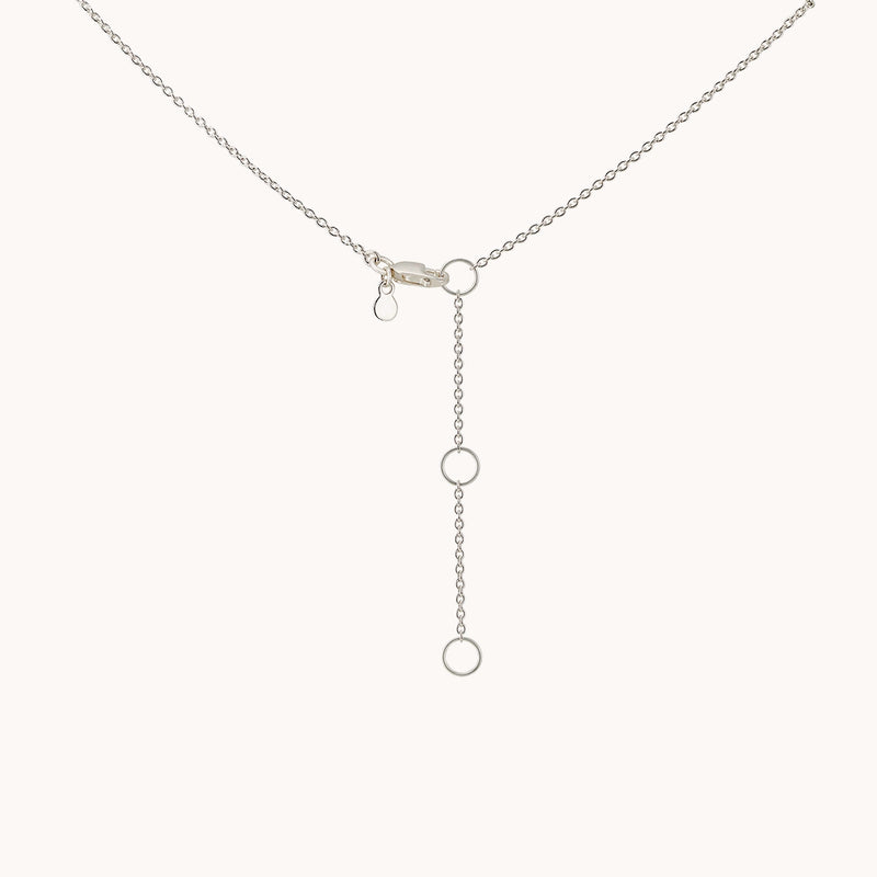 honeysuckle necklace silver - sterling silver