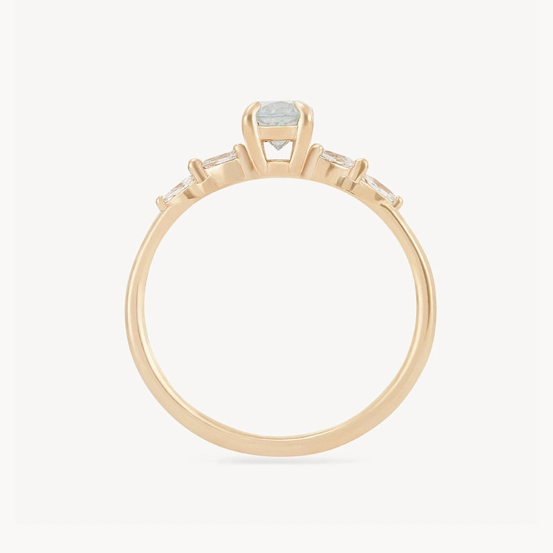 can't help falling in love one-of-a-kind - 14k yellow gold, blue sapphire