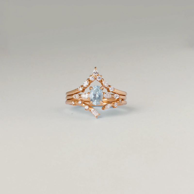 can't help falling in love one-of-a-kind - 14k yellow gold, blue sapphire