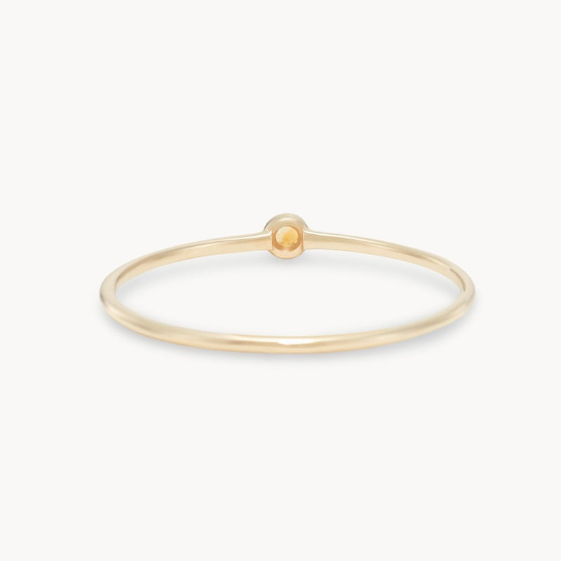 serendipity november birthstone stacking ring - 10k yellow gold, citrine gemstone