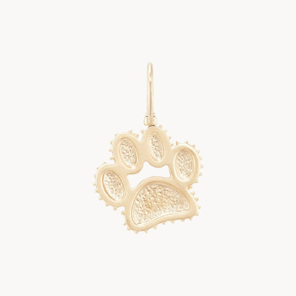 the paw charm - 10k yellow gold