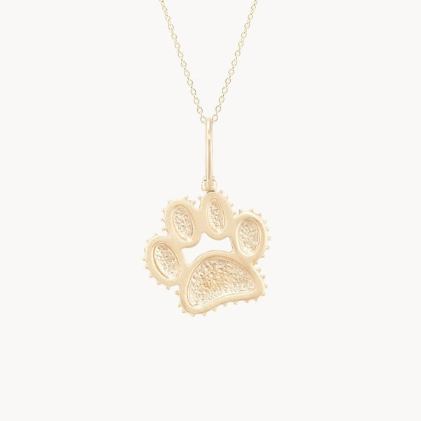 the paw charm - 10k yellow gold