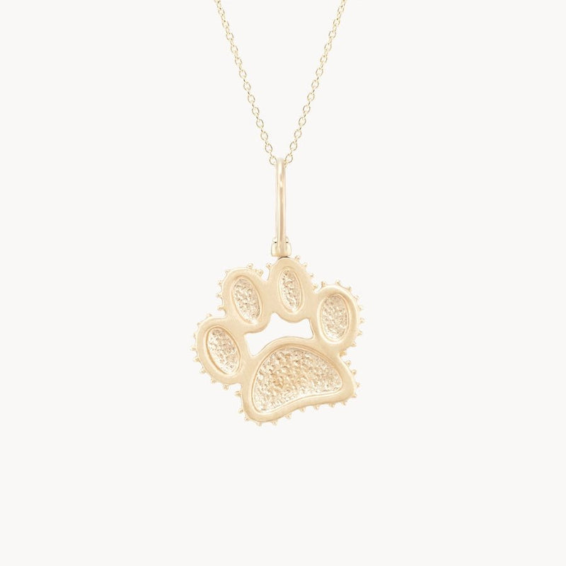 the paw charm - 10k yellow gold