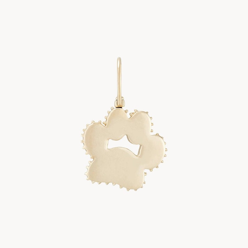 the paw charm - 10k yellow gold