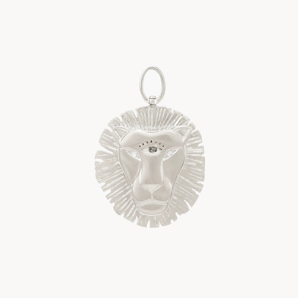lioness light charm -  sterling silver