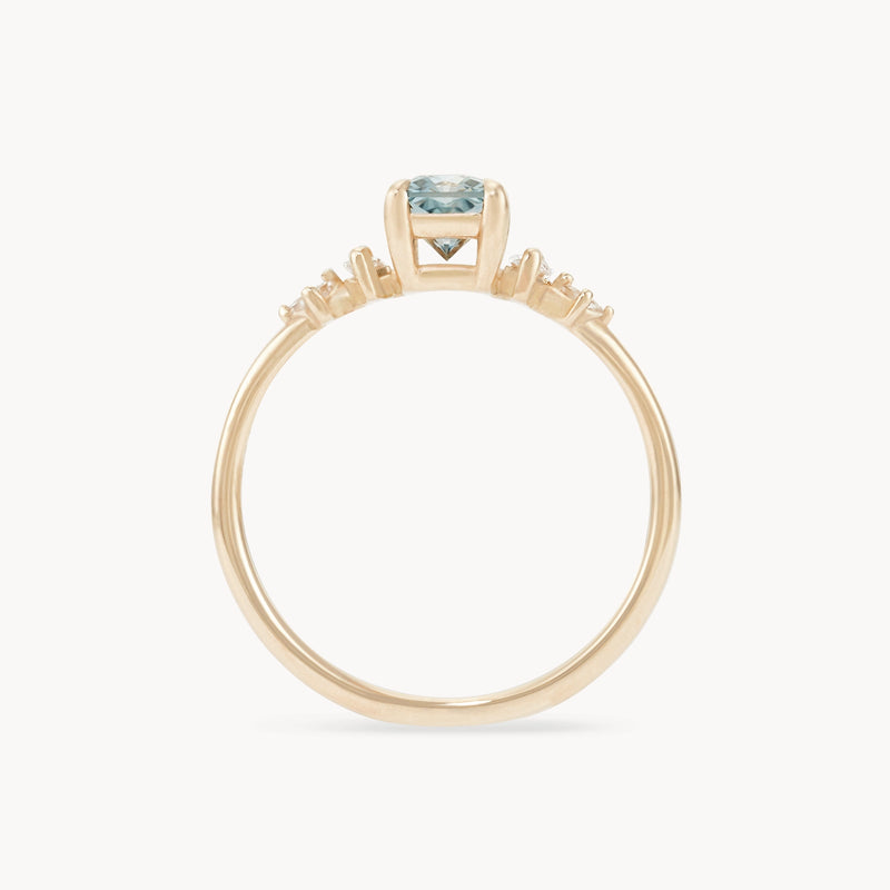 sylvan promise one-of-a-kind ring - 14k yellow gold, radiant cut sapphire