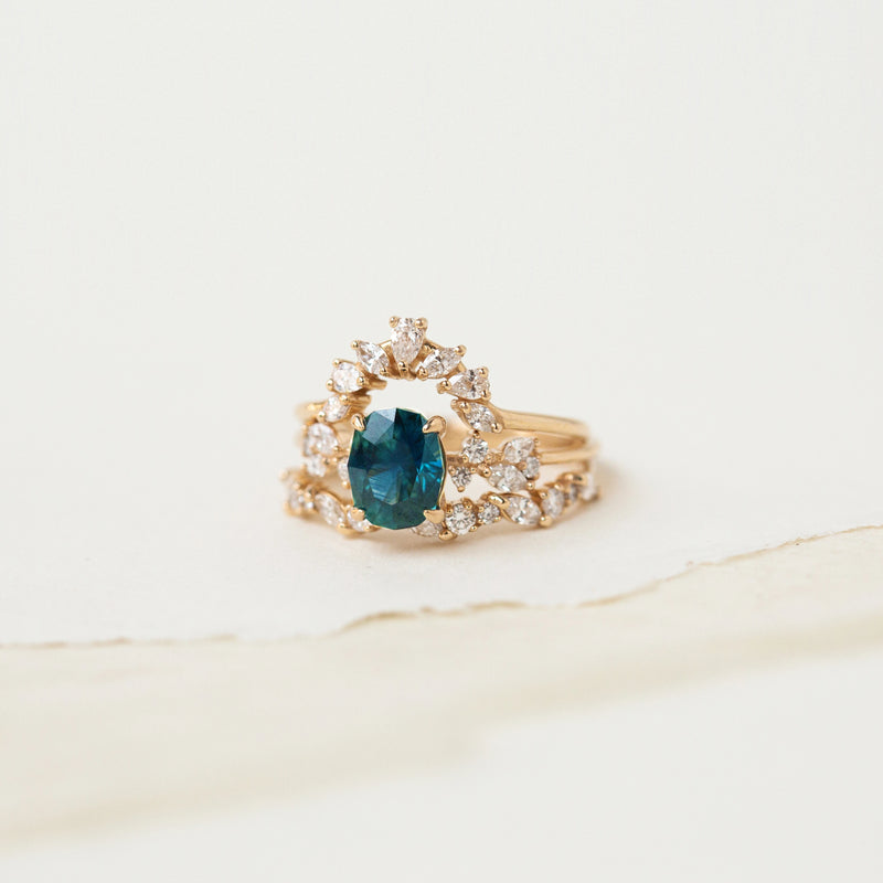 the voice of love one-of-a-kind - 14k yellow gold, blue sapphire