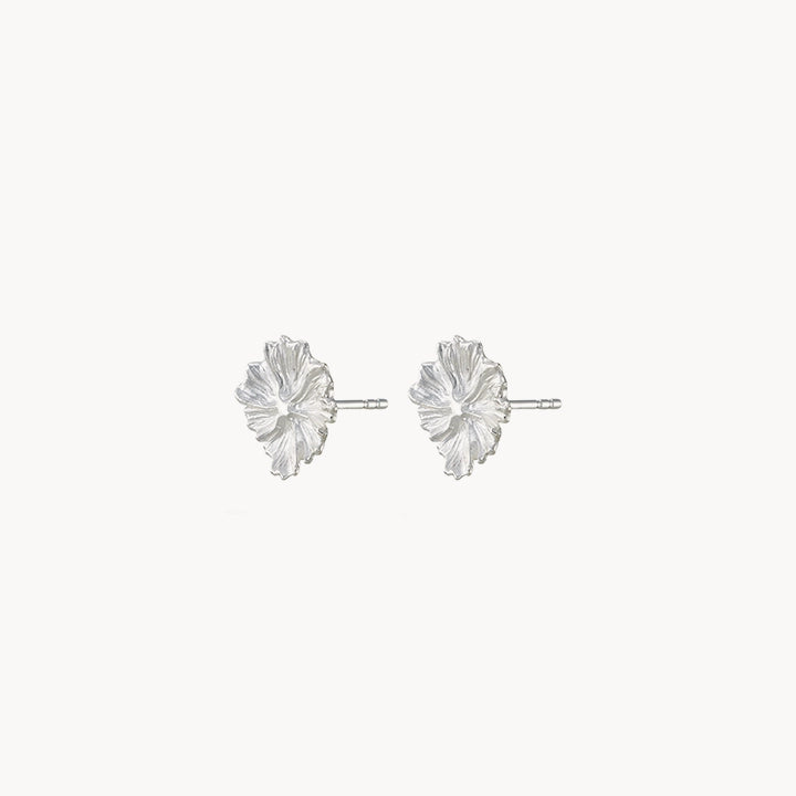 larger wildflower earrings sterling silver