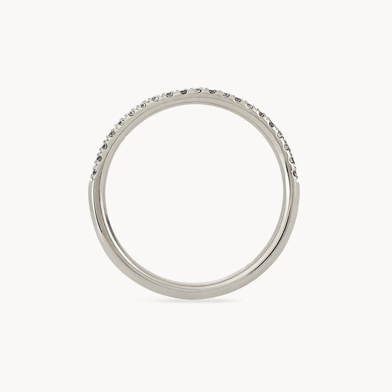 Endalaus II ring - 14k white gold, white diamond