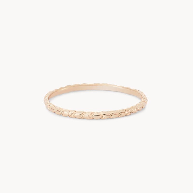 revival stacking ring - 14k yellow gold