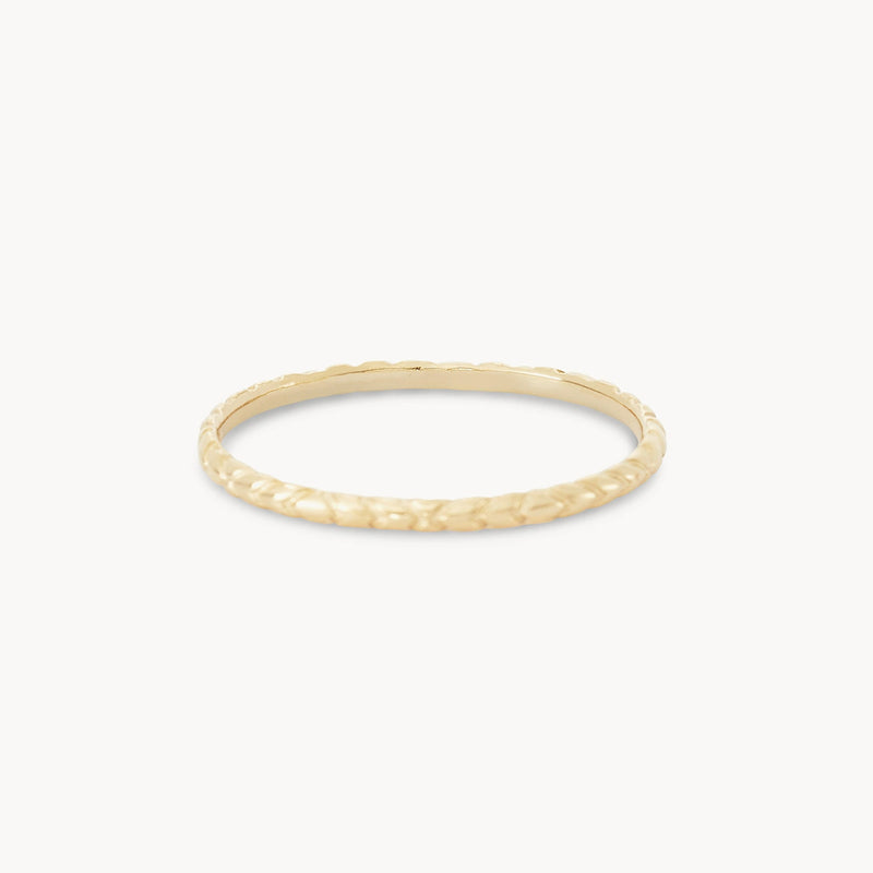 revival stacking ring - 14k yellow gold