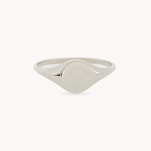 Loyalty signet ring - sterling silver, engravable