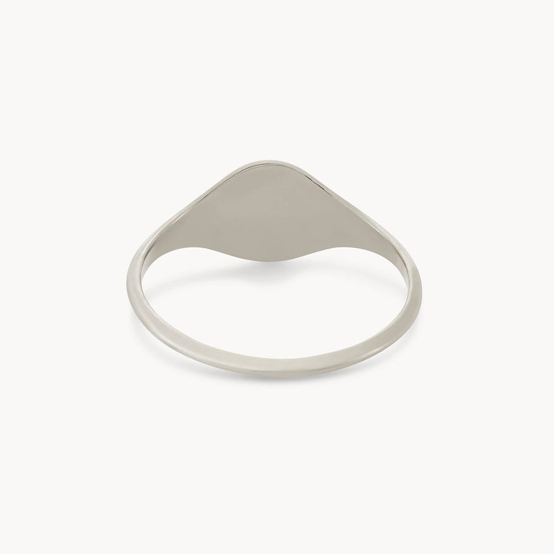 Loyalty signet ring - sterling silver, engravable