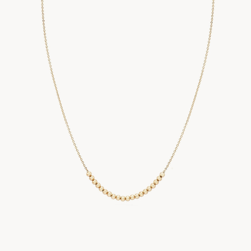 Abacus necklace - 14k yellow gold