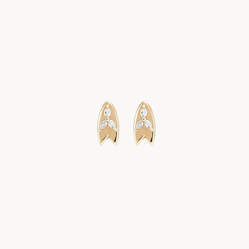 cloudbreak diamond surfboard earring