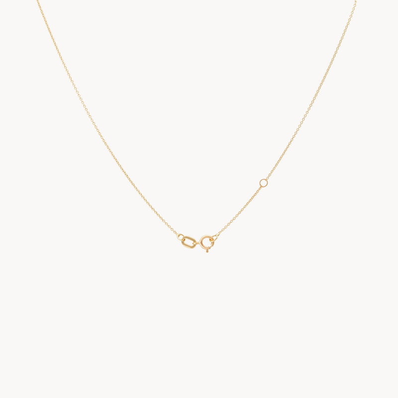 everyday little crescent moon necklace - 14k yellow gold