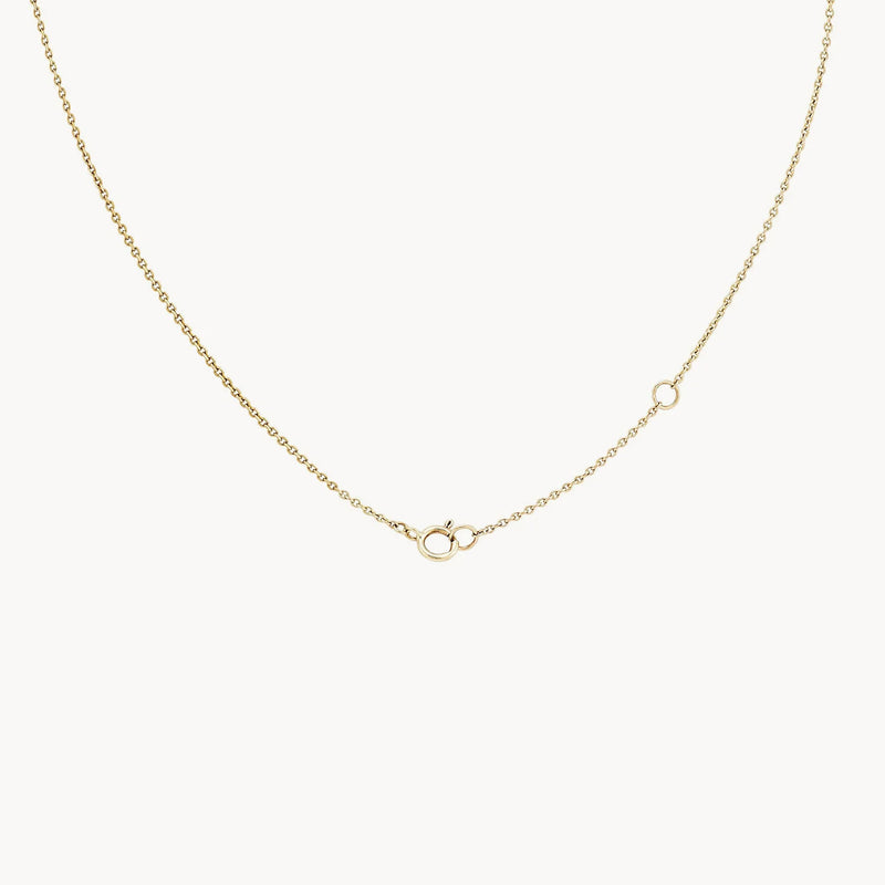 Everyday little lightning bolt necklace - 14k rose gold