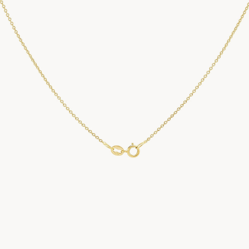 Everyday little wishbone necklace - 14k yellow gold